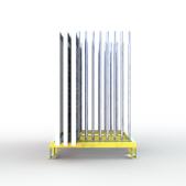 FGL slab rack - FGL bundle rack for glass, panels, elemente and metall sheets , FGL-PI-128-10 , FGL Glas- und Plattenigel - www.lager-und-transporttechnik.info