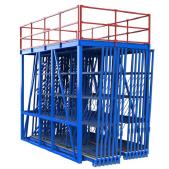 FGL glass storage drawers , glass compact storage systems - FGL V6000-E70-14 - FGL Schubfachlager Modul für ganze Bandmaße mit Lagerbühne - www.lager-und-transporttechnik.info