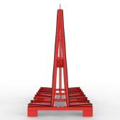 FGL glass and window transport rack - FGL-A-2511-158-G4 - FGL Glas-Fenstertransportgestell , Glasbock - Fensterbock - A-Bock - www.lager-und-transporttechnik.info