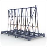 FGL glass window and elements Trailer- transport rack - FGL-AE-314-178-G4 - FGL Glas, Fenster- und Elemente-Transportgestell für Anhänger  - Glas-Bock - Fensterbock - A-Bock- Anhängergestell - www.lager-und-transporttechnik.info