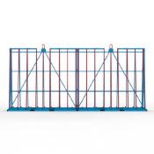 FGL Heavy duty , coupleable  Jumbo glass  transport rack - FGL-AV 3000 K2 - FGL koppelbares Glastransportgestell , Jumbo Glasgestell für ganze Bandmaße, Koppelgestell Glasbock - A-Bock - www.lager-und-transporttechnik.info