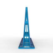 FGL Heavy duty , coupleable  Jumbo glass  transport rack - FGL-AV 3000 K2 - FGL koppelbares Glastransportgestell , Jumbo Glasgestell für ganze Bandmaße, Koppelgestell Glasbock - A-Bock - www.lager-und-transporttechnik.info