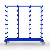 FGL carriar spar trolleydouble-sided, FGL-hw-209-188-ET-Flex, FGL Fächer- und Etagenwagen, Tragarmwagen , www.lager-und-transporttechnik.info