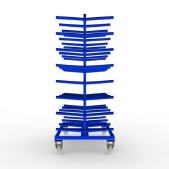 FGL carriar spar trolleydouble-sided, FGL-hw-209-188-ET-Flex, FGL Fächer- und Etagenwagen, Tragarmwagen , www.lager-und-transporttechnik.info