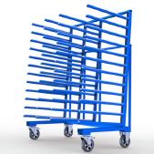 FGL carriar spar trolley one-sided, FGL-HWL-1600 E4 , FGL Fächer- und Etagenwagen, Tragarmwagen , www.lager-und-transporttechnik.info