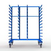 FGL carriar spar trolley one-sided, FGL-HWL-1600 E4 , FGL Fächer- und Etagenwagen, Tragarmwagen , www.lager-und-transporttechnik.info