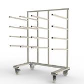 FGL carriar spar trolley one-sided, FGL-HWT-169-94, FGL Fächer- und Etagenwagen, Tragarmwagen , www.lager-und-transporttechnik.info