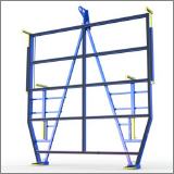 FGL-LGV-5000 , FGL glass forklift - glass fork - Garza para descarga de vidrio - Lèves-palettes pour por verre,   FGL Ladegabel für Einzelgläser Kisten und Caps - www.lager-und-transporttechnik.info