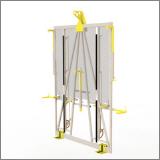 FGL-LGV-5000 Kompakt , FGL glass forklift - glass fork - Garza para descarga de vidrio - Lèves-palettes pour por verre,   FGL Ladegabel für Einzelgläser Kisten und Caps - www.lager-und-transporttechnik.info