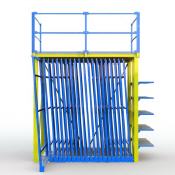 FGL-GTG20-B. FGL sistema lado módular de almacenamiento para puertas de cristal (puerta to vidrio), FGL drawer compact storage system for glass and all-glass doors, FGL Schubfach Lagermodul für Ganzglastüren, FGL Système de stockage modulaire pour portes tout-verre,  www.lager-und-transporttechnik.info