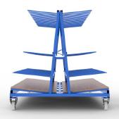 FGL-RW-15 A, Chariot double pour le transport et le stockage de profilés verticaux, carro doble para transporte y almacenamiento de los perfiles verticales, FGL Fächerwagen für Rahmenprofile, Rahmenwagen, www.lager-und-transporttechnik.info