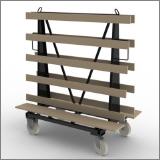FGL- RWA-168-145 H, Chariot á verre, chariots porte-vitres ou porte-verres pour le transport sécurise de vitres, FGL carro de vidrio y ventanas o placas, FGL Glass and window trolley - glass transport cart,  FGL Rollwagen - Transportwagen für Glas , Febster und Plattenwaren , www.lager-und-transporttechnik.info