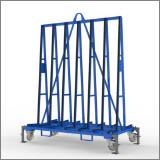 FGL- RWA-181-207 N, Chariot á verre, chariots porte-vitres ou porte-verres pour le transport sécurise de vitres, FGL carro de vidrio y ventanas o placas, FGL Glass and window trolley - glass transport cart,  FGL Rollwagen - Transportwagen für Glas , Febster und Plattenwaren , www.lager-und-transporttechnik.info