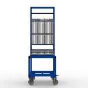 FGL-SBW-2510-H , FGL chariot porte penneaux et verre, carro para el transporte y el almacenaje de vidrios y paneles en las líneas de ensamblaje, FGL Scheibensortierwagen, FGL Isolierglaswagen , FGL glass sorted trolley,  www.lager-und-transporttechnik.info