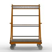 FGL-Sfw-5010-H , FGL chariot porte penneaux et verre, carro para el transporte y el almacenaje de vidrios y paneles en las líneas de ensamblaje, FGL Scheibensortierwagen, FGL Isolierglaswagen , FGL glass sorted trolley, www.lager-und-transporttechnik.info