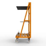 FGL-Sfw-5010-H , FGL chariot porte penneaux et verre, carro para el transporte y el almacenaje de vidrios y paneles en las líneas de ensamblaje, FGL Scheibensortierwagen, FGL Isolierglaswagen , FGL glass sorted trolley, www.lager-und-transporttechnik.info