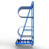 FGL-SWB-40-10 , FGL glass harp rack - glass storage system - glass classification system - FGL  Chevalet dispositif pour trier (et stockage) des panneaux de verre - estantería, dispositivo para clasificar paneles de vidrio - FGL Scheibensortiergestell,  Lagerwagen für Ganzglastüren - www.lager-und-transporttechnik.info