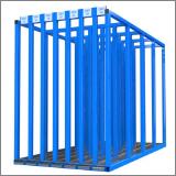 FGL-PL-210-7 N  Plattenlager für Holz - Kunststoff - Blechtafeln - fFGL vertical storage system for wooden - plastic  -  metal sheets - www.lager-und-transporttechnik.info