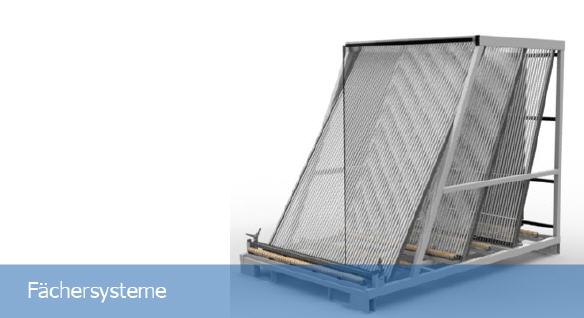 FGL Glass harp rack - glass harp storage - FGL Scheibensortiergestell - FGL Glaskommissionierungsgestell - www.lager-und-transporttechnik.info