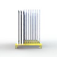 FGL slab rack - FGL bundle rack for glass, panels, elemente and metall sheets , FGL-PI-128-10 , FGL Glas- und Plattenigel - www.lager-und-transporttechnik.info