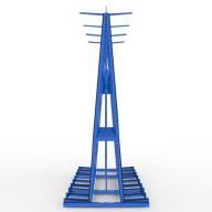 FGL window and elements Trailer- transport rack - FGL-AH-3012-279 F6 - FGL Fenster- und Elemente-Transportgestell f�r Anh�nger  - Fensterbock - A-Bock - www.lager-und-transporttechnik.info