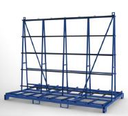 FGL glass window and elements Trailer- transport rack - FGL-AE-318-229-N - FGL Glas, Fenster- und Elemente-Transportgestell f�r Anh�nger  - Glas-Bock - Fensterbock - A-Bock- Anh�ngergestell - www.lager-und-transporttechnik.info