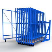 FGL swing storage system for iso or floating glass and caps - FGL-B-5000 E70-10 - FGL Buchlager-System für Einzelgläser, Kisten und Caps, www.lager-und-transporttechnik.info