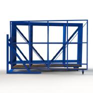 FGL swing storage system for iso or floating glass and caps - FGL-B-5000 E70-10 - FGL Buchlager-System für Einzelgläser, Kisten und Caps, www.lager-und-transporttechnik.info