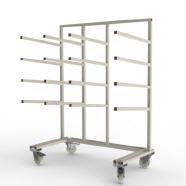 FGL carriar spar trolley one-sided, FGL-HWT-169-94, FGL F�cher- und Etagenwagen, Tragarmwagen , www.lager-und-transporttechnik.info