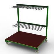 FGL frame and profil section trolley - FGL-KFW-2045 - FGL F�cherwagen und Rahmenwagen f�r Rahmen und Profile, www.lager-und-transporttechnik.info