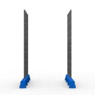 FGL slab rack - FGL heavy duty  bundle an universal rack for glass, panels, elemente and metall sheets , FGL-KI-5002-AC , FGL Glas- und Kistenigel als Universal-Lagersystem - www.lager-und-transporttechnik.info