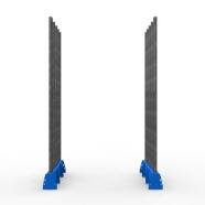 FGL slab rack - FGL heavy duty bundle an universal rack for glass, panels, elemente and metall sheets , FGL-KI-5002-EC , FGL Glas- und Kistenigel als Universal-Lagersystem - www.lager-und-transporttechnik.info