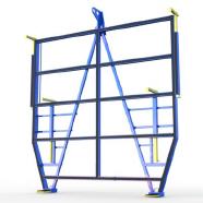 FGL-LGV-5000 , FGL glass forklift - glass fork - Garza para descarga de vidrio - Lèves-palettes pour por verre, FGL Ladegabel für Einzelgläser Kisten und Caps - www.lager-und-transporttechnik.info