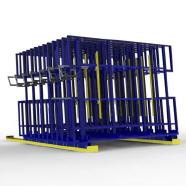 FGL QLG- V-5000 CK-13-180, FGL side shift drawer compact glass storage systeme, FGL Clasificadores para vidrio autom�tico y manual, FGL Querlager Verschiebelager f�r Einzelgl�ser , Kisten und Caps, www.lager-und-transporttechnik.info