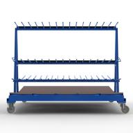 FGL-RW-15 A, Chariot double pour le transport et le stockage de profil�s verticaux, carro doble para transporte y almacenamiento de los perfiles verticales, FGL F�cherwagen f�r Rahmenprofile, Rahmenwagen, www.lager-und-transporttechnik.info