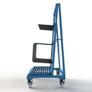 FGL-RW148-12N, Chariot pour le transport et le stockage de profil�s verticaux et des vitres, panneaux, etc. , Carro para transporte y almacenamiento de los perfiles verticales y marco de vetana ,FGL Shelf cart forTransport and interim storage of frames and sashes and profiles, FGL F�cherwagen f�r Rahmenprofile, Rahmenwagen, www.lager-und-transporttechnik.info