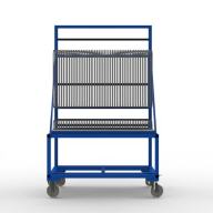 FGL-SBW-5010-H , FGL chariot porte penneaux et verre, carro para el transporte y el almacenaje de vidrios y paneles en las l�neas de ensamblaje, FGL Scheibensortierwagen, FGL Isolierglaswagen ,  FGL glass sorted trolley, www.lager-und-transporttechnik.info