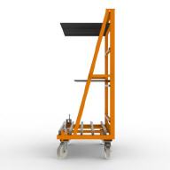 FGL-Sfw-5010-H , FGL chariot porte penneaux et verre, carro para el transporte y el almacenaje de vidrios y paneles en las l�neas de ensamblaje, FGL Scheibensortierwagen, FGL Isolierglaswagen , FGL glass sorted trolley, www.lager-und-transporttechnik.info