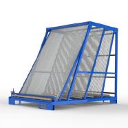 FGL-SG-50-10-D , FGL glass harp rack - glass storage system - glass classification system - FGL  Chevalet dispositif pour trier (et stockage) des panneaux de verre - estanter�a, dispositivo para clasificar paneles de vidrio - FGL Scheibensortiergestell,  Scheibenlagergestel Lagergestell f�r Ganzglast�ren - www.lager-und-transporttechnik.infol