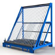 FGL-SG-20-55 , FGL glass harp rack - glass storage system - glass classification system - FGL  Chevalet dispositif pour trier (et stockage) des panneaux de verre - estanter�a, dispositivo para clasificar paneles de vidrio - FGL Scheibensortiergestell,  Scheibenlagergestel Lagergestell f�r Ganzglast�ren - www.lager-und-transporttechnik.info