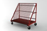 FGL-SKW-20-45 , FGL glass harp rack trolley - glass storage system - glass classification system - FGL  Chariot  dispositif pour trier (et stockage) des panneaux de verre - estanter�a, dispositivo para clasificar paneles de vidrio - FGL Scheibensortiergestell,  Scheibenlagerwagen , Lagerwagen f�r Ganzglast�ren - www.lager-und-transporttechnik.info