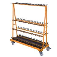 FGL-SG-20-55 , FGL glass harp rack - glass storage system - glass classification system - FGL  Chevalet dispositif pour trier (et stockage) des panneaux de verre - estanter�a, dispositivo para clasificar paneles de vidrio - FGL Scheibensortiergestell,  Scheibenlagergestel Lagergestell f�r Ganzglast�ren - www.lager-und-transporttechnik.info