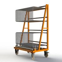 FGL-SWB-30-24 , FGL glass harp rack - glass storage system - glass classification system - FGL  Chevalet dispositif pour trier (et stockage) des panneaux de verre - estanter�a, dispositivo para clasificar paneles de vidrio - FGL Scheibensortiergestell,  Scheibenlagergestel Lagergestell f�r Ganzglast�ren - www.lager-und-transporttechnik.info