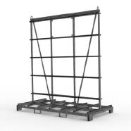 FGL-T-2412-245-7 NQ , FGL T-Rack , FGL transportrack for facades and elements - FGL Chevalet pour les éléments de façades, Caballete para elementos de fachada - bastidor para elementos de fachada, FGL Transportgestelle für Fenster, Fassaden und Elemente , FGL T-Gestell - www.lager-und-transporttechnik.info