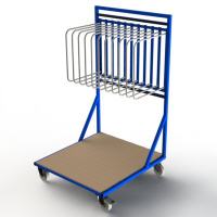 FGL-TW-10-B, FGL transportwagen für Türen und Fensterelemente , FGL trolley for Doors and windows , FGLchariot pour des portes - FGL carro de almacenamiento para puertas, www.lager-und-transporttechnik.info