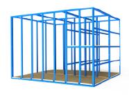 FGL vertical shelf system , storage bay for windows and doors, elements and wooden plates and sheets - FGL Fa�cherlager f�r fenster, T�ren und Holzelemente - www.lager-und-transporttechnik.info