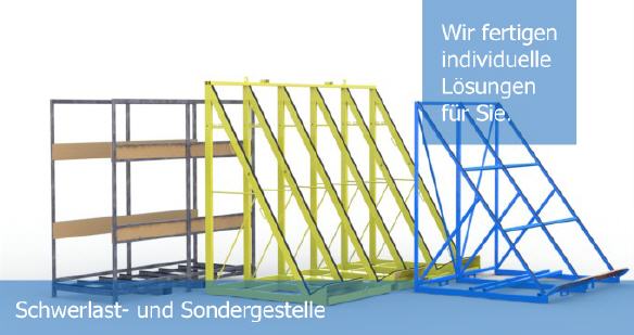 FGL Elemente Sonder- und Schwerlastgestelle für LKW und Anhängeraufbauten, FGL heavy duty racks , special track and trailer racks, chevalet port-lourds, bastidor pesado especial, www.lager-und-transporttechnik.info
