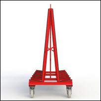 FGL Glass and window transport trolley - FGL transport trolley - FGL Glastransportwagen - Rollwagen FGL-RWA-128-144-N - www.lager-und-transporttechnik.info