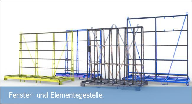 FGL window transport rack - transport rack for elements - FGL Fenster transportgestelle - www.lager-und-transporttechnik.info