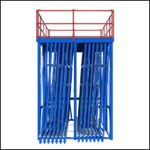 FGL glass storage drawers , glass compact storage systems - FGL V6000-E70-14 - FGL Schubfachlager Modul f�r ganze Bandma�e mit Lagerb�hne - www.lager-und-transporttechnik.info